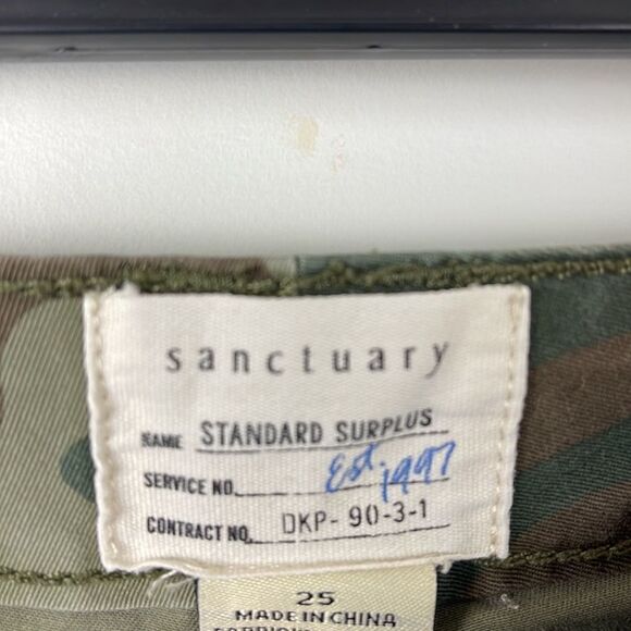 SANCTUARY peace trooper sport pants size 25 - Picture 4 of 10